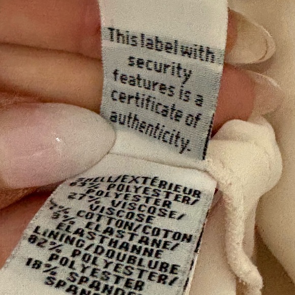 DIANE VON FURSTENBERG | white cream Skirt with Zipper Details size 6 - Picture 5 of 8